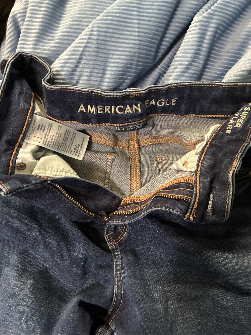 American Eagle Outfitters  Dark Blue Stretch Jeans